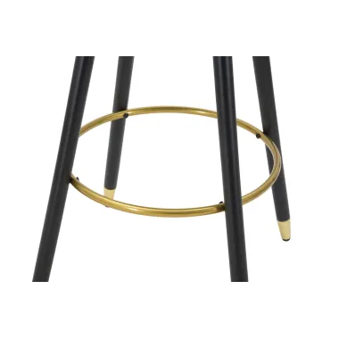 Hoker Barowy PRAGUE Czarny 55 56 104 cm (wysokość siedziska 80 cm)